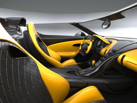 Bugatti W16 Mistral 2024 Model 3D