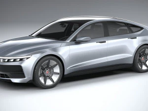 Generische Limousine 4-türig EV v3 2022 3D Modell