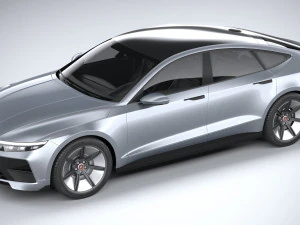 Generic Sedan 4-door EV v3 2022 3D Model