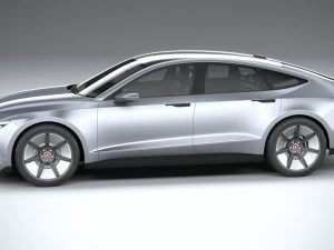 Generic Sedan 4-door EV v3 2022 3D Model