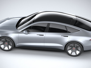 Generic Sedan 4-door EV v3 2022 3D Модель