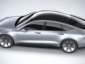 Generic Sedan 4-door EV v3 2022 3D Model