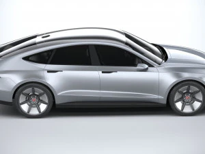Generic Sedan 4-door EV v3 2022 3D Model