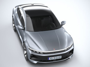 Generic Sedan 4-door EV v3 2022 3D Модель