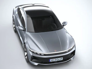 Generic Sedan 4-door EV v3 2022 3D Model