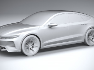 Generic Sedan 4-door EV v3 2022 3D Модель