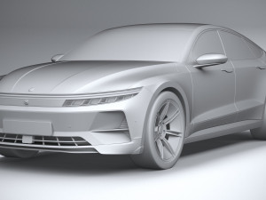 Generic Sedan 4-door EV v3 2022 3D Модель