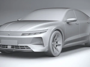 Generic Sedan 4-door EV v3 2022 3D Model