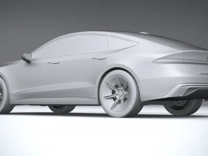 Generic Sedan 4-door EV v3 2022 3D Model