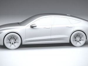 Generic Sedan 4-door EV v3 2022 3D Модель