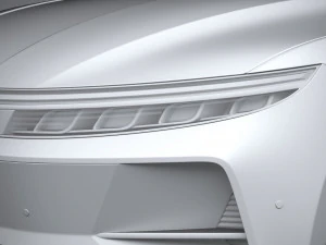 Generic Sedan 4-door EV v3 2022 3D Model