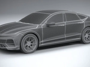 Generic Sedan 4-door EV v3 2022 3D Model