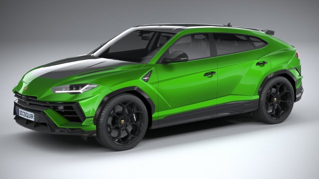 Lambo Urus Performante 2023 3D 모델 .c4d .max .obj .3ds .fbx .stl .blend 