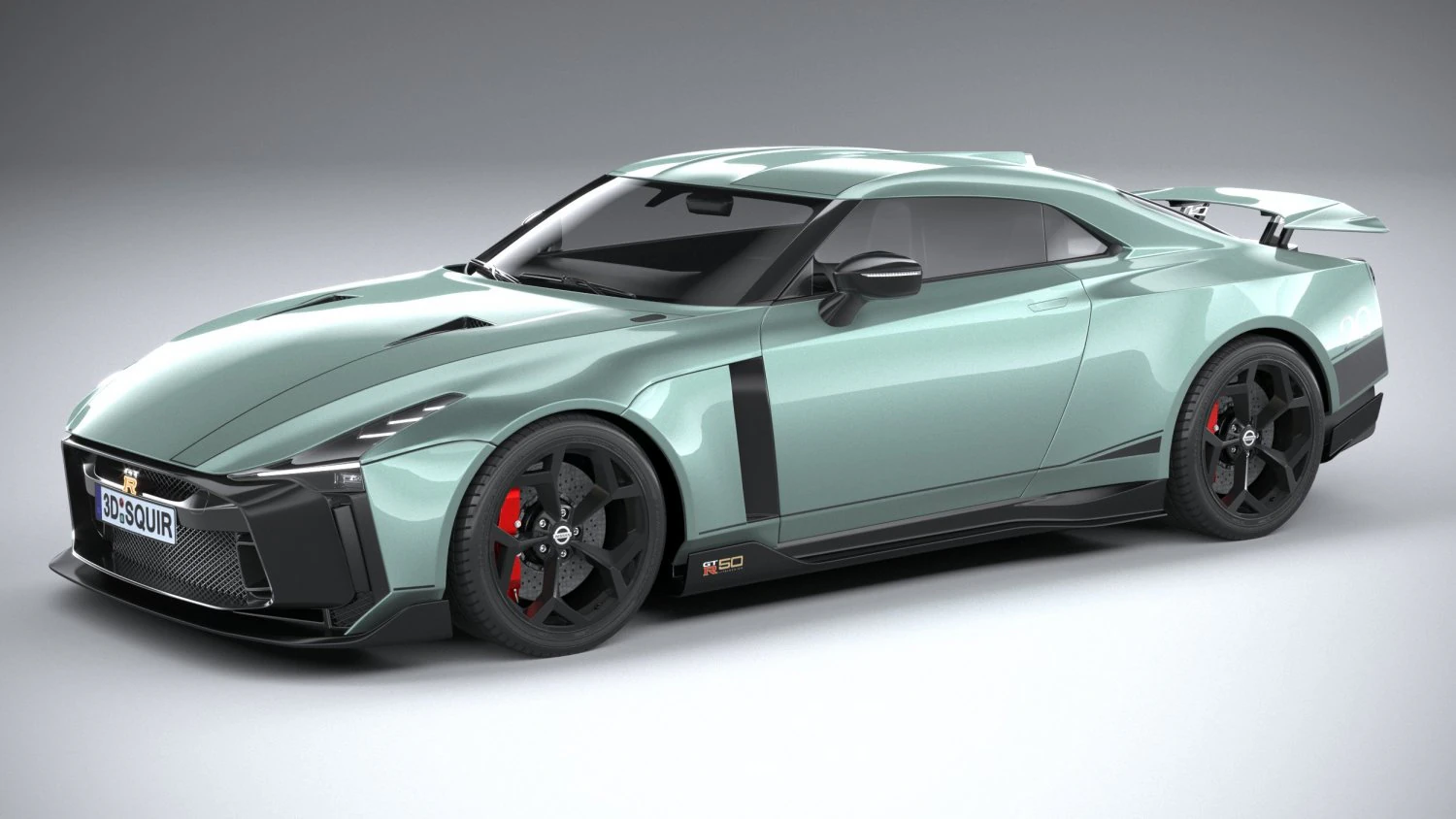 Nissan GT-R50 Italdesign 2021 3D Model .c4d .max .obj .3ds .fbx .stl .blend 