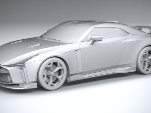 Nissan GT-R50 Italdesign 2021 3D 모델