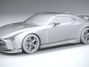 Nissan GT-R50 Italdesign 2021 3D Model