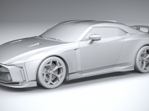 Nissan GT-R50 Italdesign 2021 3D 모델