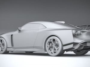 Nissan GT-R50 Italdesign 2021 3D 모델