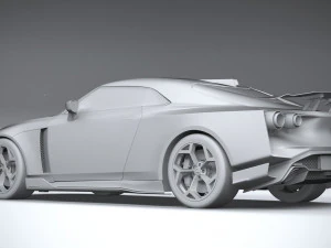 Nissan GT-R50 Italdesign 2021 3D Model
