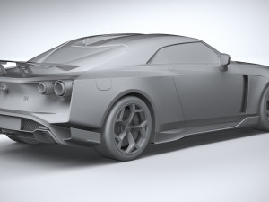Nissan GT-R50 Italdesign 2021 3D 모델