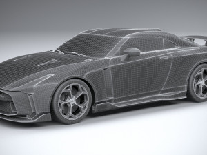 Nissan GT-R50 Italdesign 2021 3D 모델