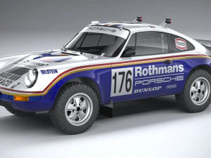 Porsche 911 953 Dacar 1984 Modelo 3D