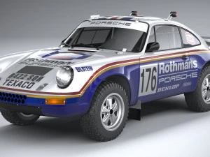 Porsche 911 953 Dakar 1984 Modèle 3D