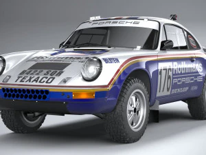 Porsche 911 953 Dakar 1984 Modèle 3D