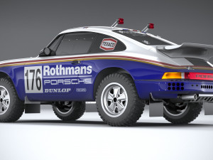 Porsche 911 953 Dakar 1984 3D Model