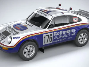 Porsche 911 953 Dakar 1984 Modèle 3D