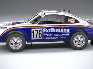 Porsche 911 953 Dakar 1984 3D Model