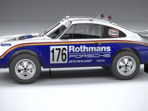 Porsche 911 953 Dakar 1984 Modèle 3D