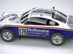 Porsche 911 953 Dakar 1984 Modèle 3D