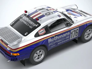 Porsche 911 953 Dakar 1984 Modèle 3D