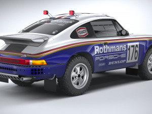 Porsche 911 953 Dakar 1984 3D Model
