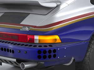 Porsche 911 953 Dakar 1984 3D Model