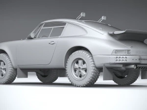 Porsche 911 953 Dakar 1984 Modèle 3D
