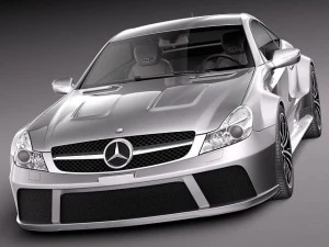 Mercedes-Benz SL65 AMG Black 2010 3D Model