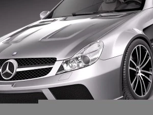 Mercedes-Benz SL65 AMG Black 2010 3D Model