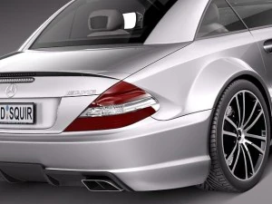 Mercedes-Benz SL65 AMG Black 2010 3D Model