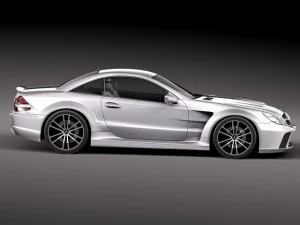 Mercedes-Benz SL65 AMG Black 2010 3D Model