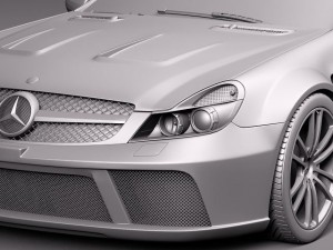 Mercedes-Benz SL65 AMG Black 2010 Modelo 3D
