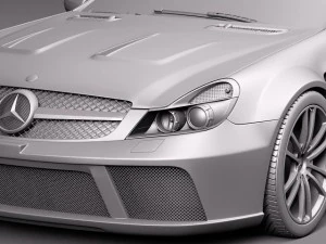 Mercedes-Benz SL65 AMG Black 2010 3D Model