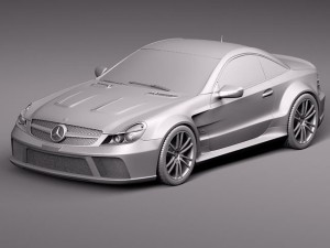 Mercedes-Benz SL65 AMG Black 2010 Modelo 3D