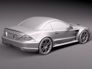 Mercedes-Benz SL65 AMG Black 2010 Modelo 3D