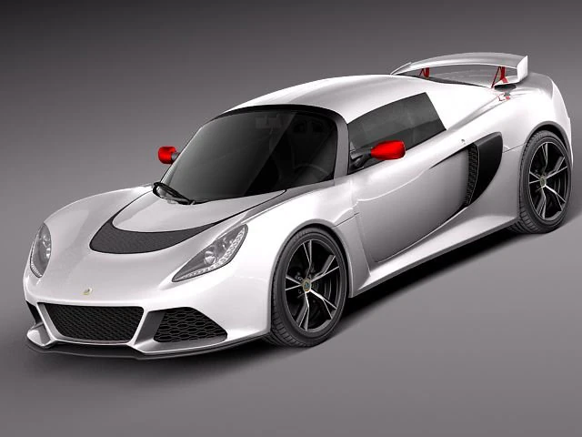 Lotus Exige S 2012 3D Model .c4d .max .obj .3ds .fbx .stl .blend 