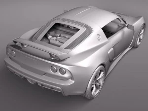 Lotus Exige S 2012 3D Model