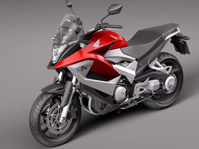 Honda Crossrunner vfr800x 2012 3D Model .c4d .max .obj .3ds .fbx .stl .blend 