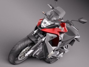 Honda Crossrunner vfr800x 2012 3D Model