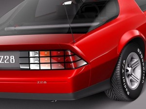 Chevrolet Camaro Z28 1990 3D Модель